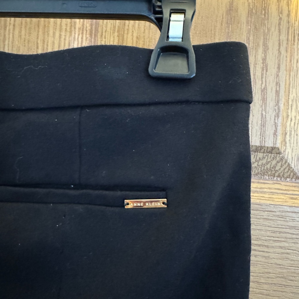 Anne Klein Black Stretch Pull-On Pants with Gold Stud Accents - Picture 4 of 6